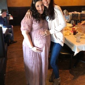 Plus size maternity dress